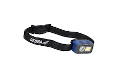 Čelová svítilna 500lm, detektor pohybu, baterie 1000mAh/3xAAA