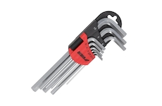 DEDRA 06F201 Imbusové klíče dlouhé, 1,5 – 10 mm sada, 9 ks, CRV
