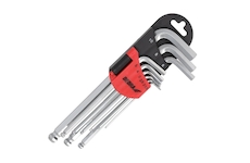 DEDRA 06F211 Imbusové klíče s kuličkou dlouhé, 1,5 – 10 mm, sada 9 ks, CRV