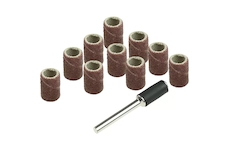 DEDRA 08T600 Brusný pás 6.3 mm, K60, K120, sada 11 ks (10+1 trn 3,2 mm)