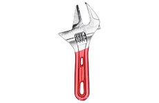 DEDRA 12B014 Nastavitelný klíč krátký 140 mm, rozsah čelistí 0 – 34 mm, CRV