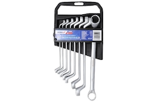 DEDRA 1407 Klíč očkový vyhnutý CrV sada 8 ks 6 - 22