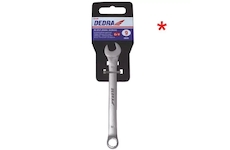 DEDRA 1444P Klíč očkovo plochý s věšákem 10 mm CrV