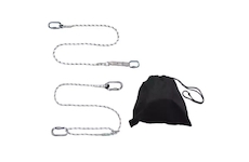 DEDRA BHSZ11 Bezpečnostní popruhy s 2bodovým kotvením s pásem + 2 bezpečnostní lanka