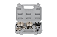 DEDRA DED1515 Sada vrtáků (22, 28, 35, 44, 68, 73 mm + 2 vodící vrtáky)