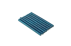 DEDRA DED7577 Tyčinky tavné lepící modré brokátové 8 ks 8 x 100 mm