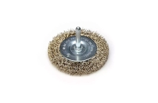 DEDRA F31-075 Kartáč drátěný okružní mosazný 75 mm s trnem