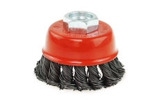 DEDRA F37-080 Kartáč drátěný čelní ocelový 80 mm, závit M14, kroucený drát