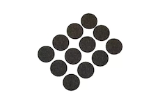 DEDRA M311.200 Plstěné samolepicí podložky sada 12 ks, kulaté 22 mm, hnědá