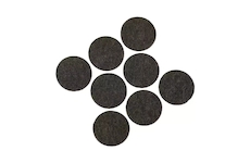 DEDRA M311.202 Plstěné samolepicí podložky sada 8 ks, kulaté 25 mm, hnědá
