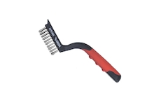 Drátěný kartáč 5řadý, nerezový, 180 mm, dvoumateriálová rukojeť