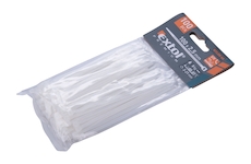 EXTOL PREMIUM 8856102 pásky stahovací na kabely bílé, 100x2,5mm, 100ks, nylon PA66