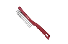 Kartáč drátěný 4řadý, plastová rukojeť