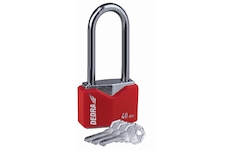 Litinový visací zámek kosočtverec s krytem 40mm s dlouhým třmenem