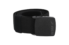 Pásek na kalhoty 120cm, elastický, přezka - bez kovu, černý 