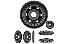 Rotační rašple radiální fréza R15 vypouklá 120 mm, jemná hrubost 1