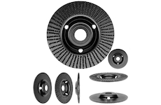 Rotační rašple zapuštěná 125 mm, dokončovací hrubost