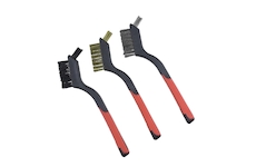 Sada kartáčů 3 ks, 3řadé, 180 mm, dvoumateriálová rukojeť