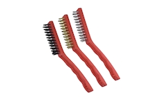 Sada kartáčů 3 ks, 3řadé, 225 mm, rukojeť plast