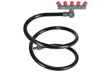 Stojan s postřikovači, pružný, přenosný, 5 trysek, mlha.