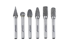 Stopkové frézy na kov 6 ks sada, stopka 6 mm, karbid wolframu