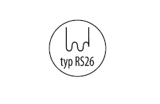 Svorky na plast typ RS26, 0.6mm, velká vlna, 100 ks