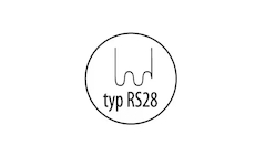 Svorky na plast typ RS28, 0.8mm, velká vlna, 100 ks